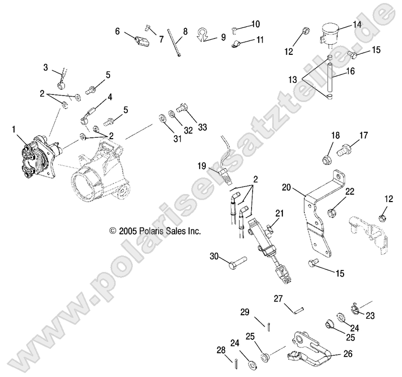 MASTER CYLINDER, REAR and FOOT PEDAL