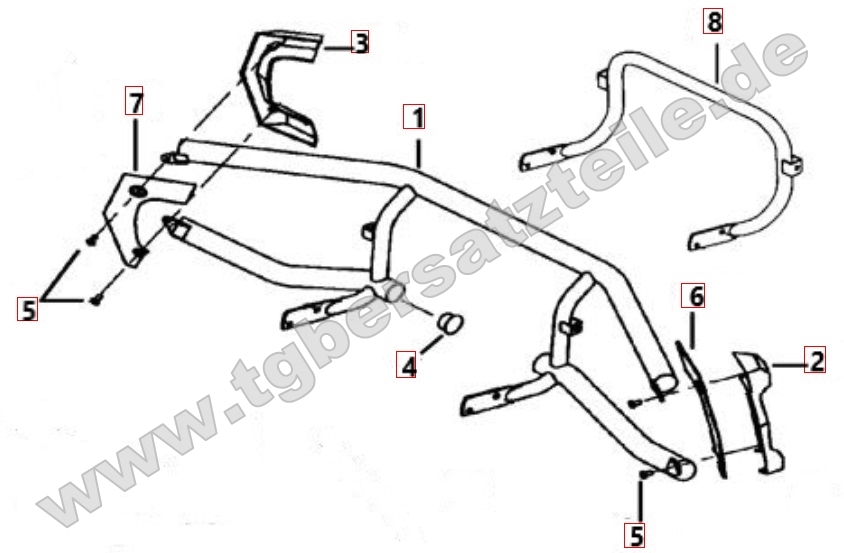 Hecksturzbügel - Halter Gepäckträger