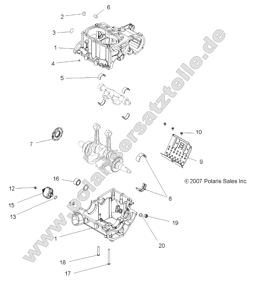 Engine, Crankcase Engine, Crankcase