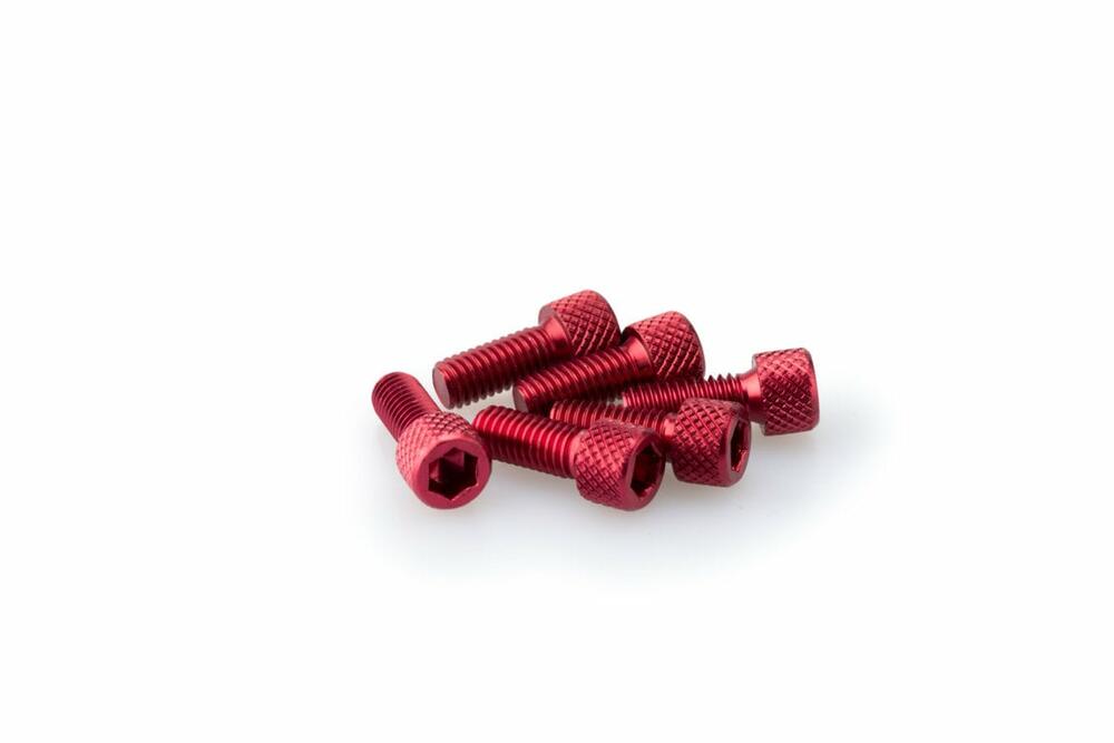 PUIG INBUS-SCHRAUBEN-KIT M6X15MM. ROT - 0363R