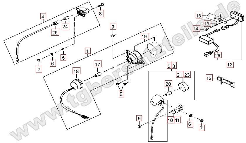Rücklicht - Blinker hinten