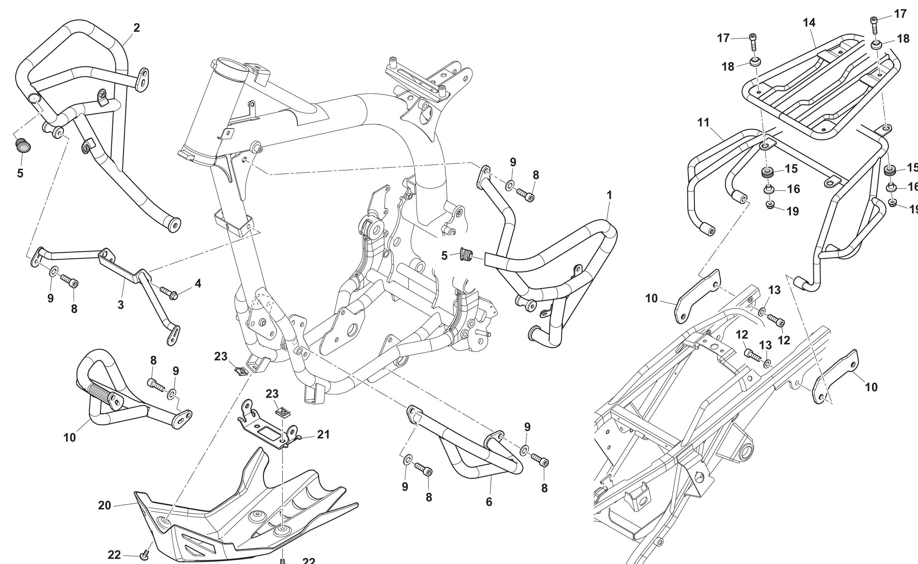 Sturzbügel - Kofferträger Sturzbügel - Kofferträger