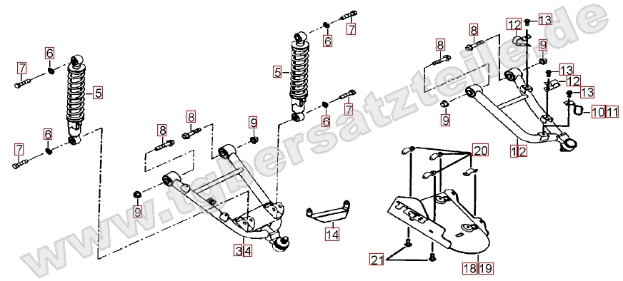 Federbein vorne Federbein vorne