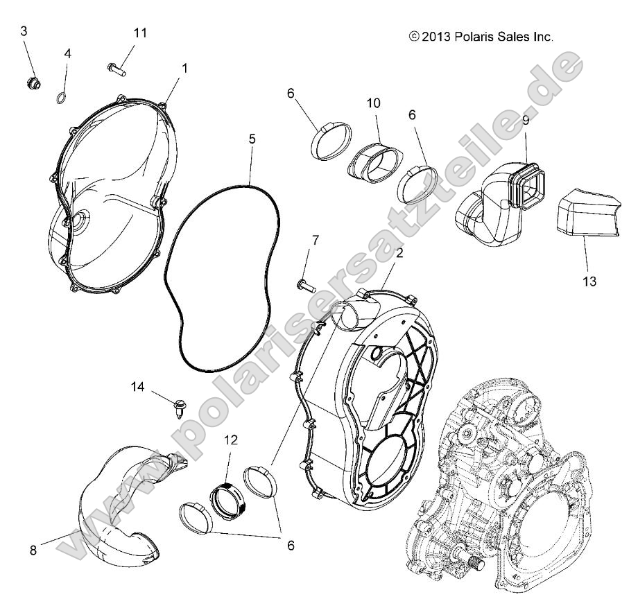 Body, Clutch Cover Body, Clutch Cover
