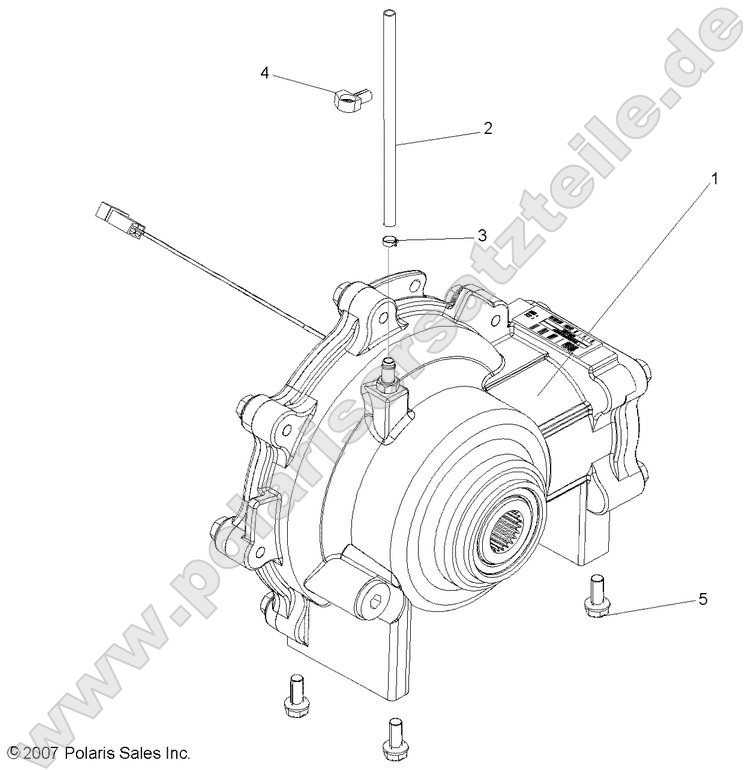 Drive Train, Front Gearcase (built 8/29/07 and after)