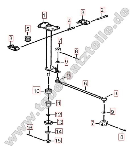 Lenksäule - Spurstange Lenksäule - Spurstange
