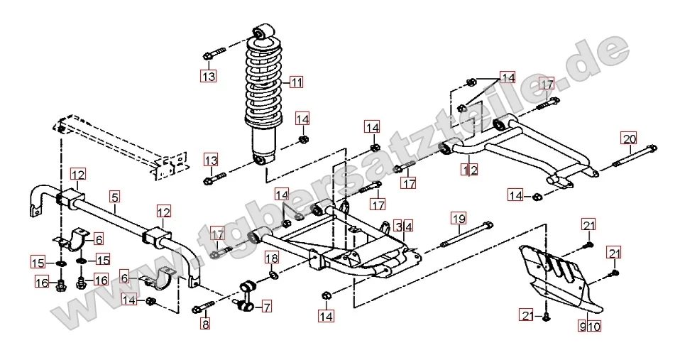 Federbein hinten Federbein hinten