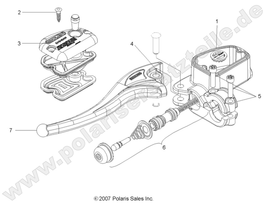 BRAKES, FRONT BRAKE LEVER and LH MASTER CYLINDER BRAKES, FRONT BRAKE LEVER and LH MASTER CYLINDER