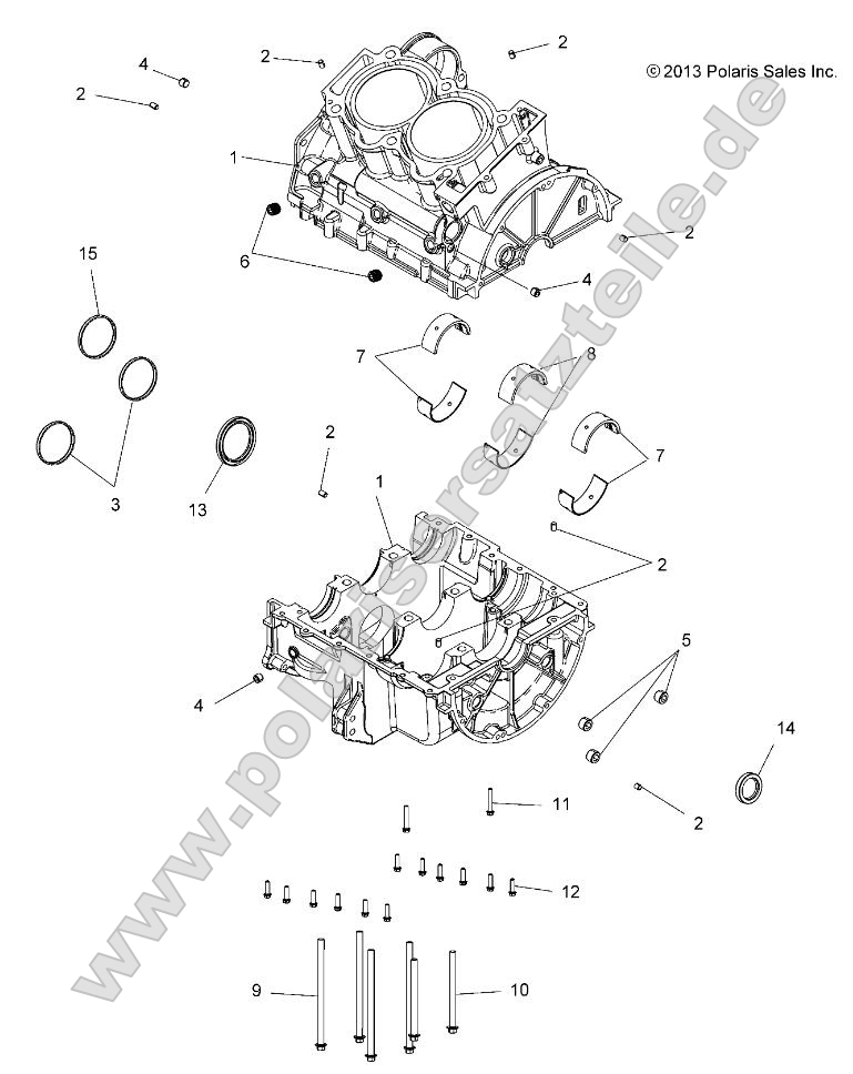 Engine, Crankcase Engine, Crankcase