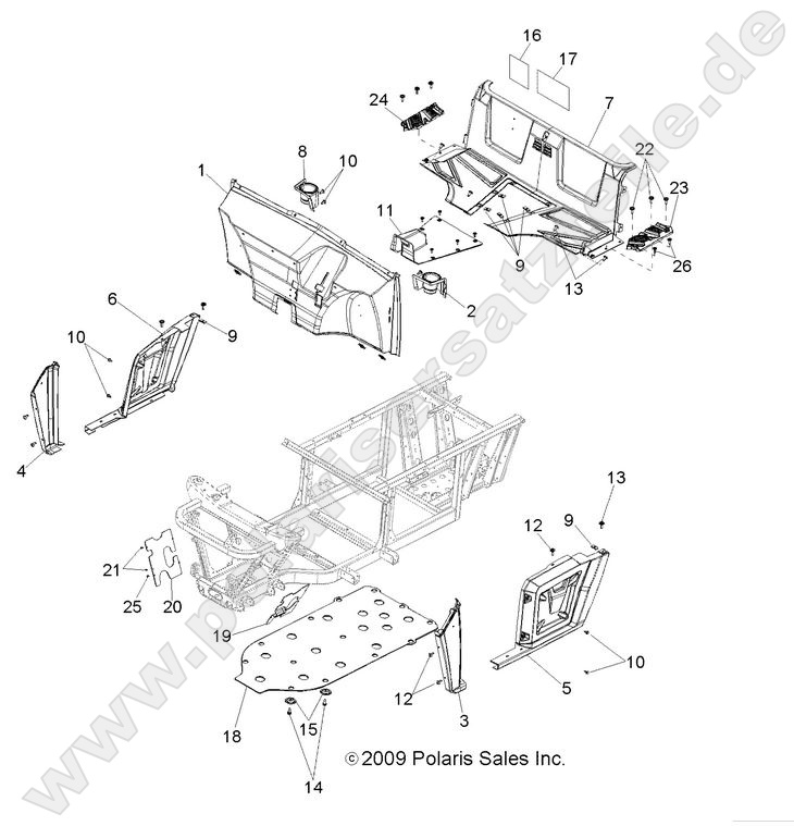 BODY, FLOOR AND FENDERS