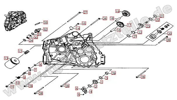 Motorgehäuse links (1) Motorgehäuse links (1)