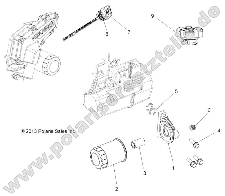 Engine, Oil Filter and Dipstick Engine, Oil Filter and Dipstick