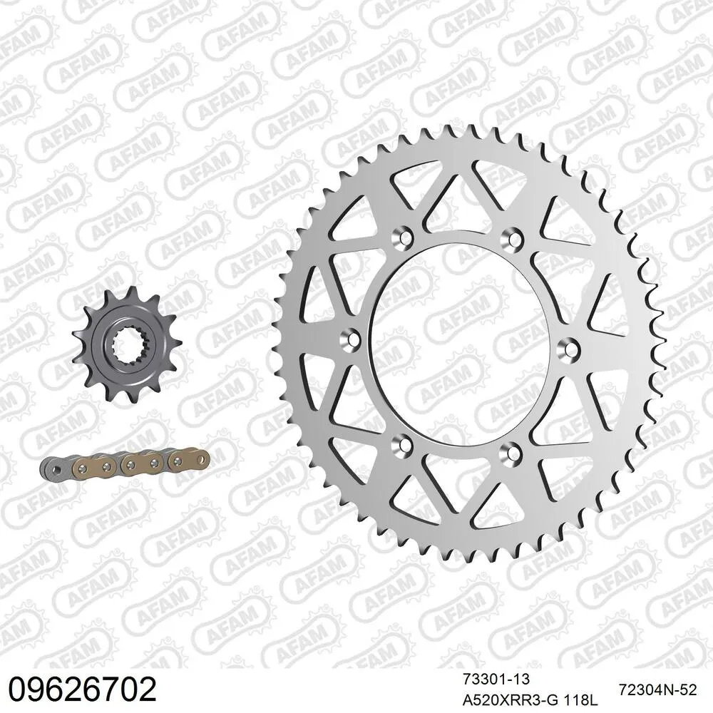 09626702 AFAM Kettensatz Aluminium 520 XRR3-G 13x52 - Gasgas EC 250 F 2021-24 - 09626702
