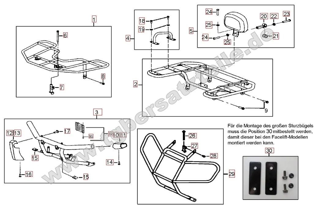 Gepäckträger vorne und hinten