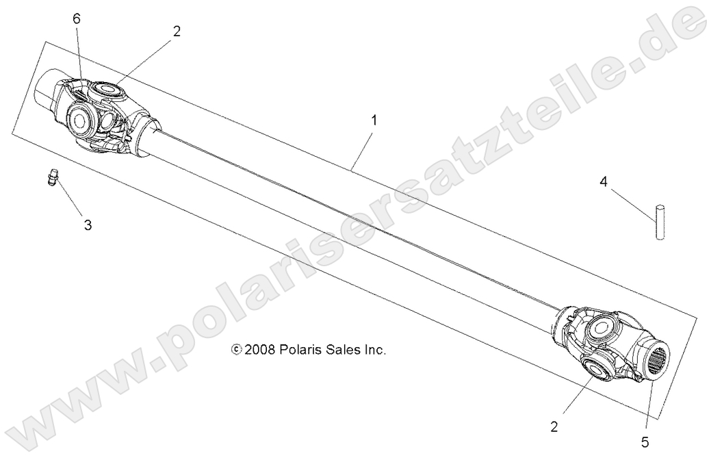 DRIVE TRAIN, PROP SHAFT, FRONT (Built 11/23/10 and After) DRIVE TRAIN, PROP SHAFT, FRONT (Built 11/23/10 and After)