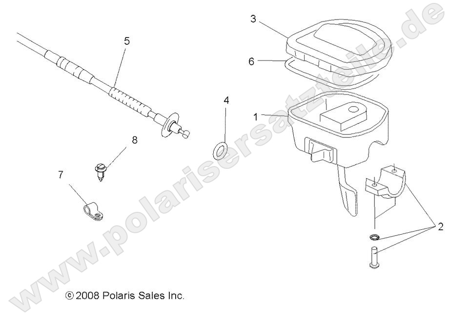 STEERING, CONTROLS and THROTTLE ASM. and CABLE