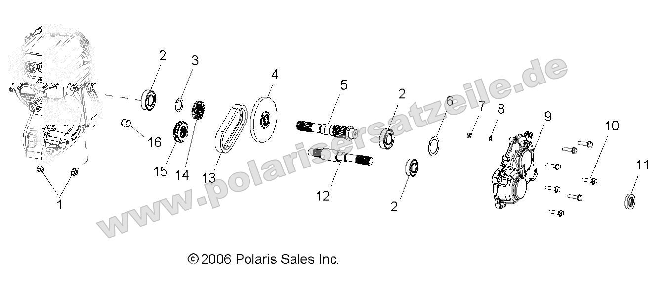 Drive Train, Main Gearcase Output Shaft Drive Train, Main Gearcase Output Shaft