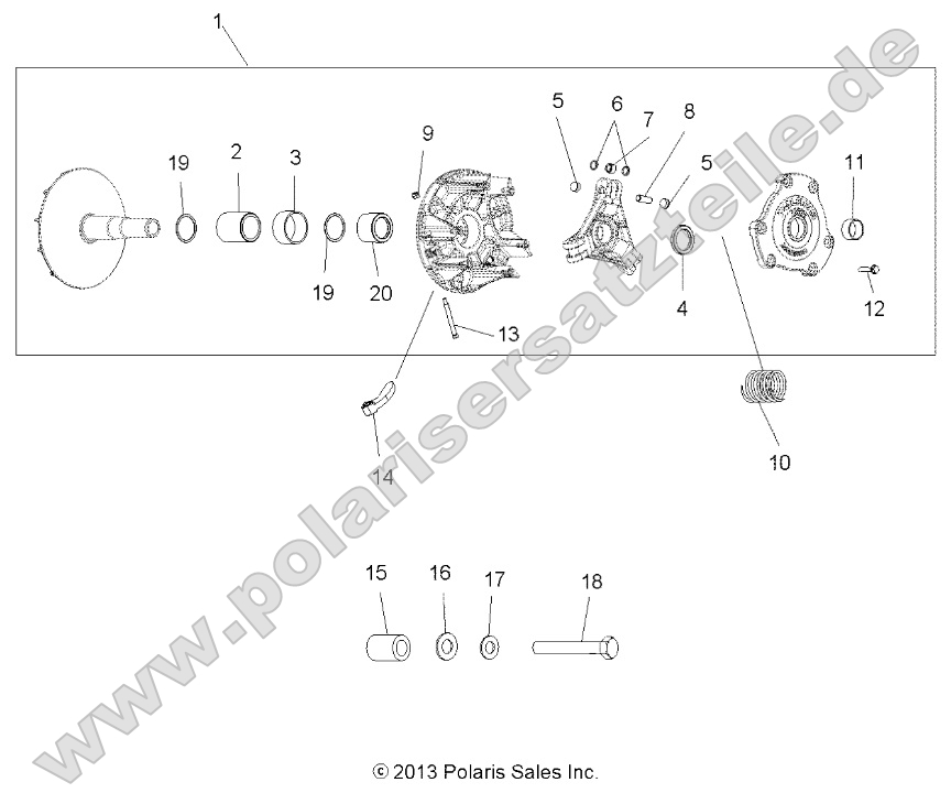 Drive Train, Primary Clutch Drive Train, Primary Clutch