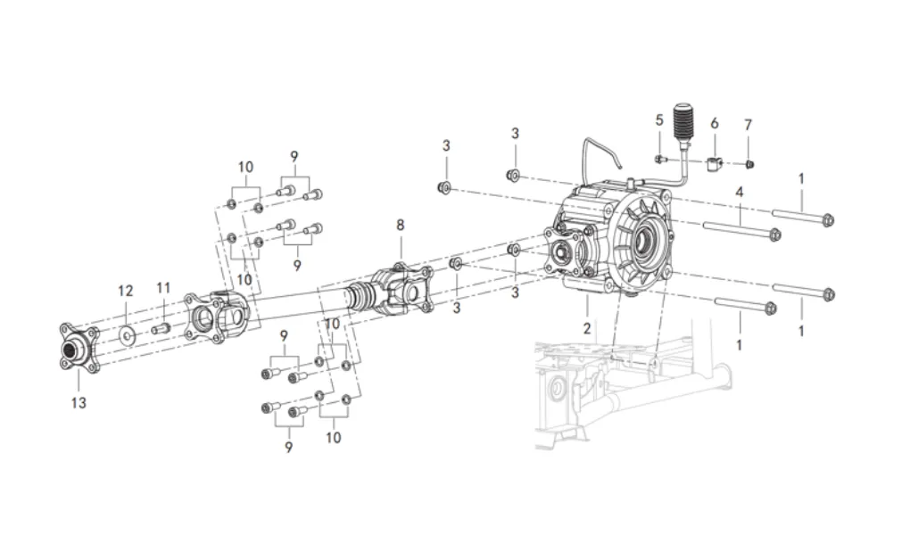 Differentialgetriebe hinten Differentialgetriebe hinten