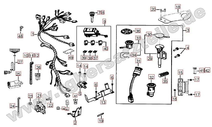 Kabelbaum - Schlosssatz Kabelbaum - Schlosssatz