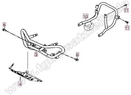 Stoßstange vorne-Haltebügel hinten Stoßstange vorne-Haltebügel hinten
