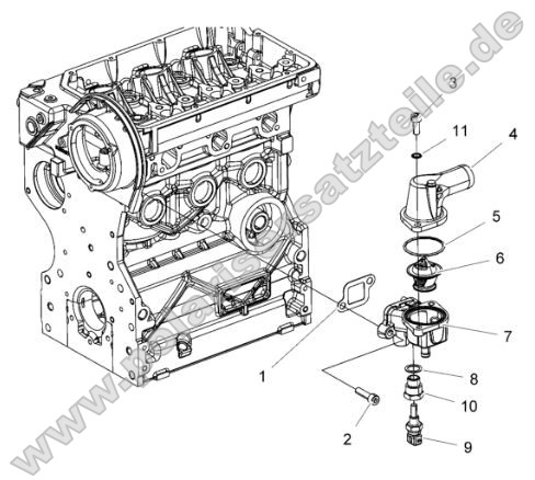 Engine, Thermostat Asm. Engine, Thermostat Asm.
