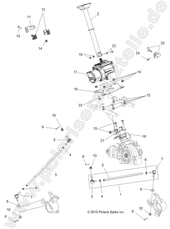 STEERING, STEERING POST ASM. STEERING, STEERING POST ASM.