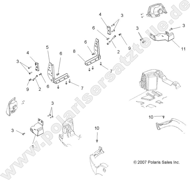 BODY, TAILGATE BRACKETS BODY, TAILGATE BRACKETS