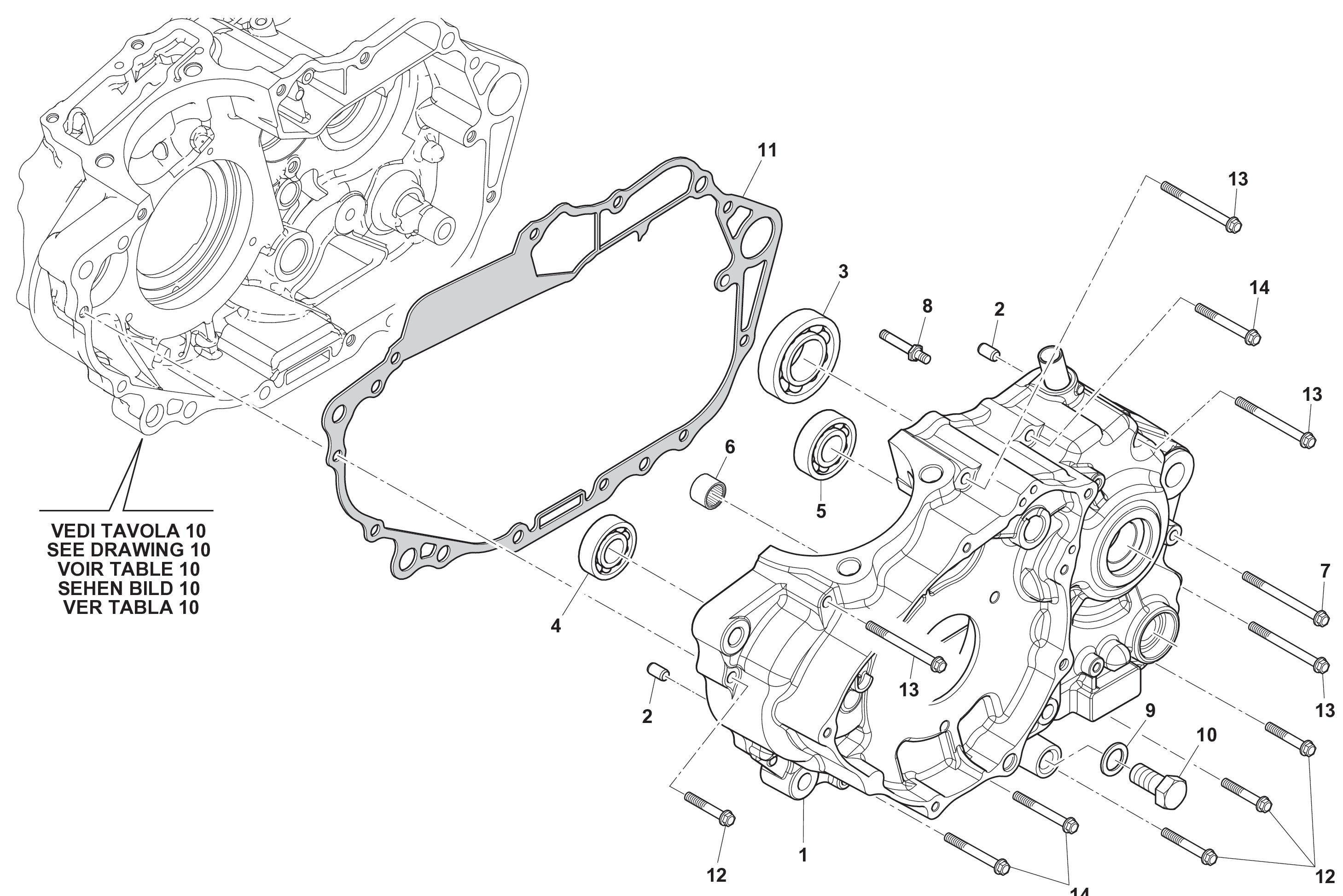 Motorgehäuse Motorgehäuse