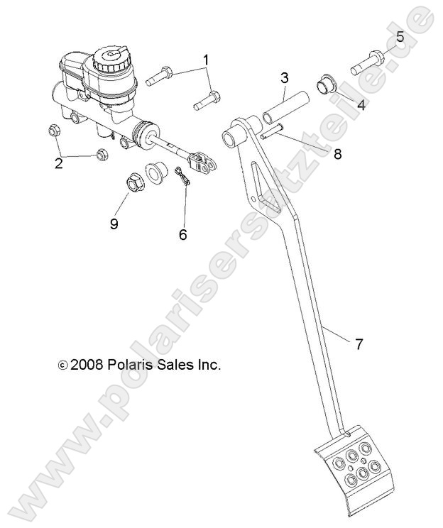 BRAKES, PEDAL and MASTER CYLINDER MOUNTING