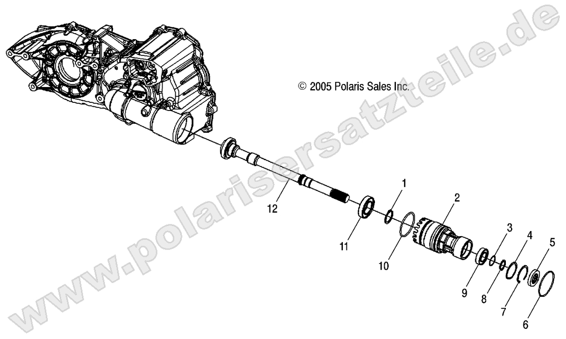 OUTPUT SHAFT, FRONT OUTPUT SHAFT, FRONT
