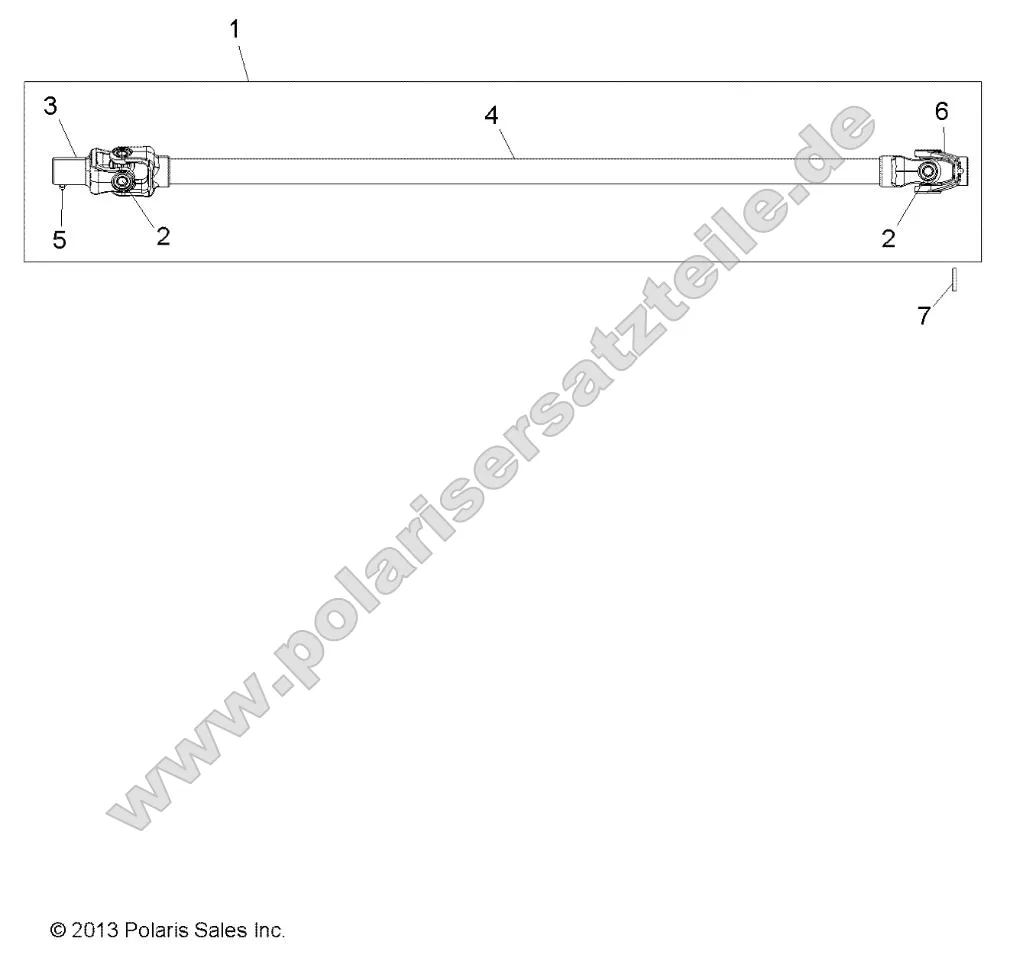 Drive Train, Front Prop Shaft Drive Train, Front Prop Shaft