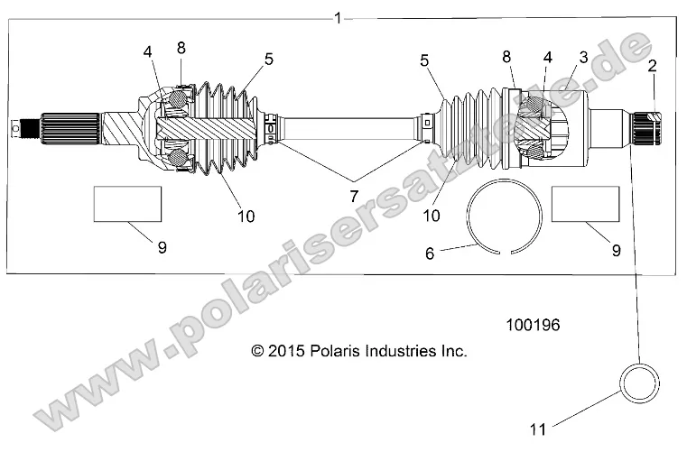 Drive Train, Rear Half Shaft (to 4/25/16) Drive Train, Rear Half Shaft (to 4/25/16)