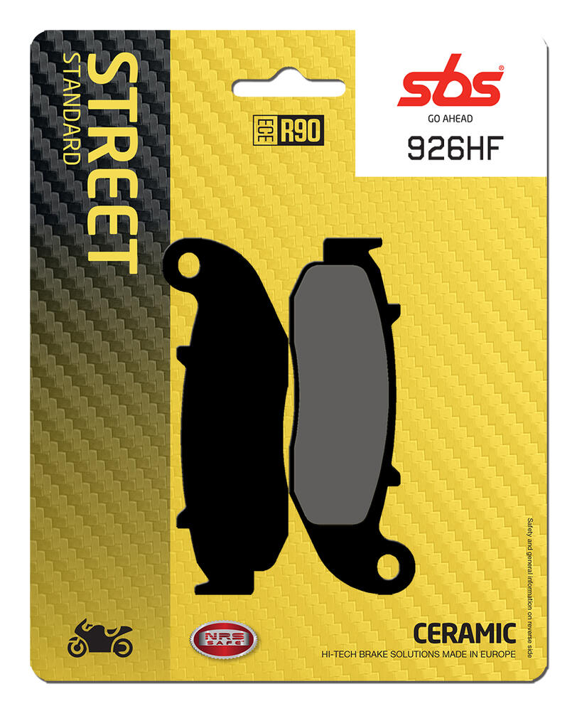 SBS_926_HF SBS Bremsbeläge HF Street Ceramic ABE - 926HF