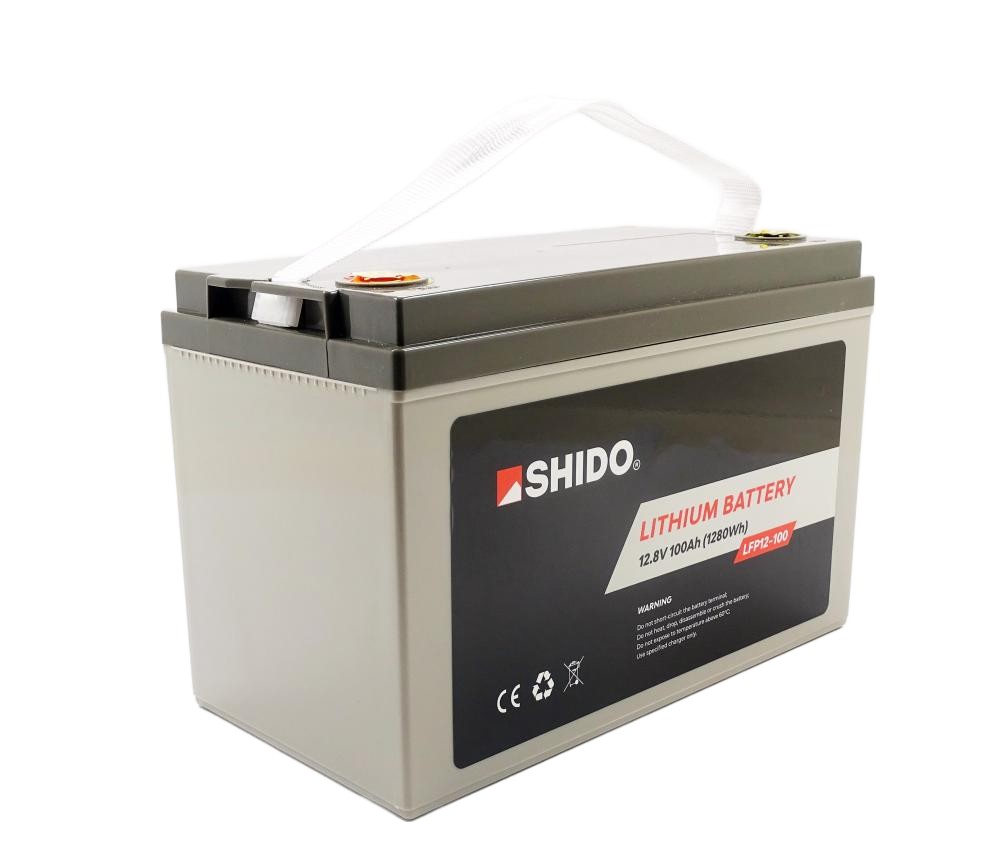 Shido Lithium Batterie LFP12-100 - 12V 100AH LiFeP04 - Versorgungsbatterie - Caravan Camping Boot Shido Lithium Batterie LFP12-100 - 12V 100AH LiFeP04 - Versorgungsbatterie - Caravan Camping Boot