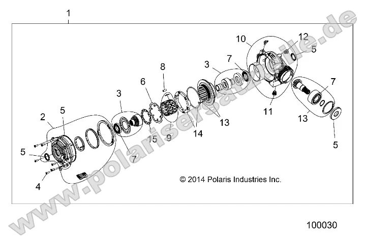 Drive Train, Front Gearcase Internals (to 1/4/16) Drive Train, Front Gearcase Internals (to 1/4/16)