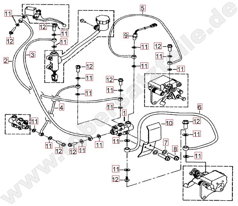 Bremsanlage hinten Bremsanlage hinten