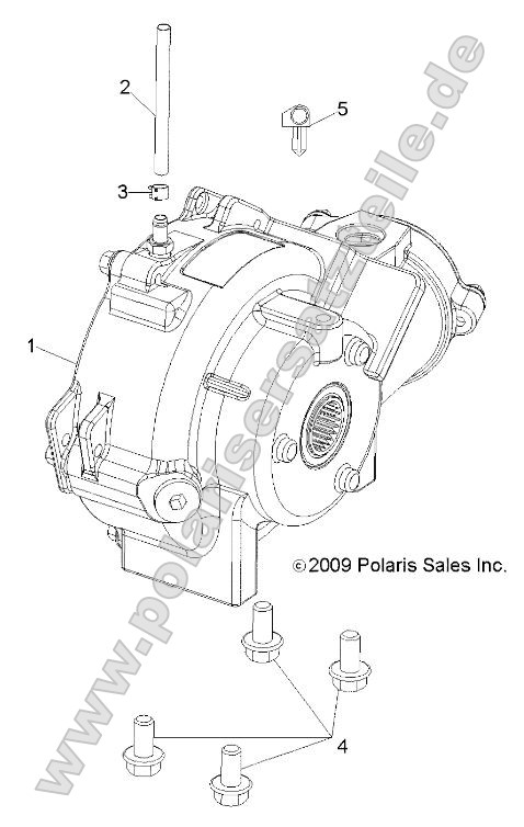 Drive Train, Front Gearcase Mounting Drive Train, Front Gearcase Mounting