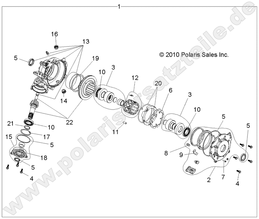 DRIVE TRAIN, FRONT GEARCASE DRIVE TRAIN, FRONT GEARCASE
