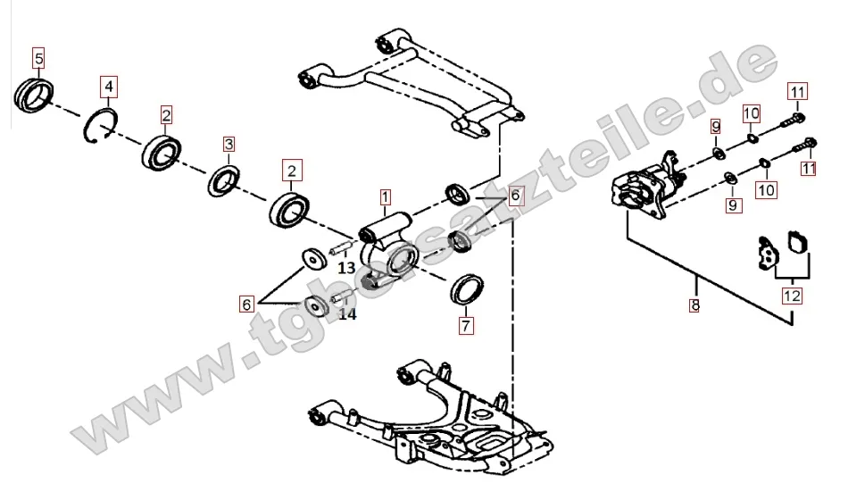 Hinterradachse Hinterradachse