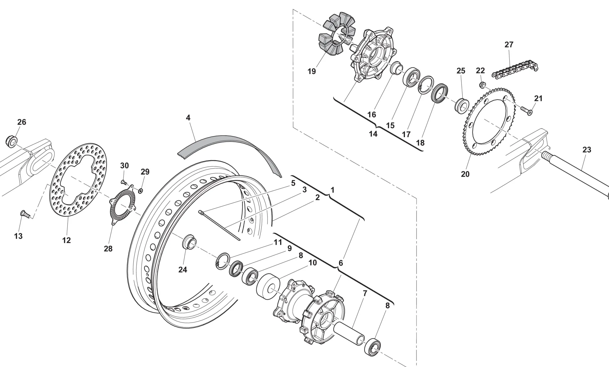 Hinterrad Superdual X