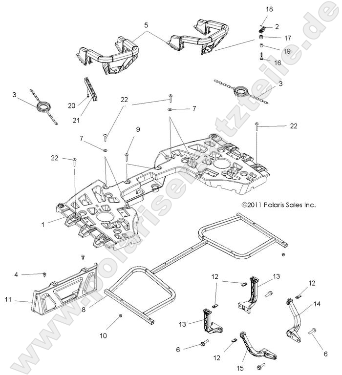 BODY, REAR RACK ASM. BODY, REAR RACK ASM.
