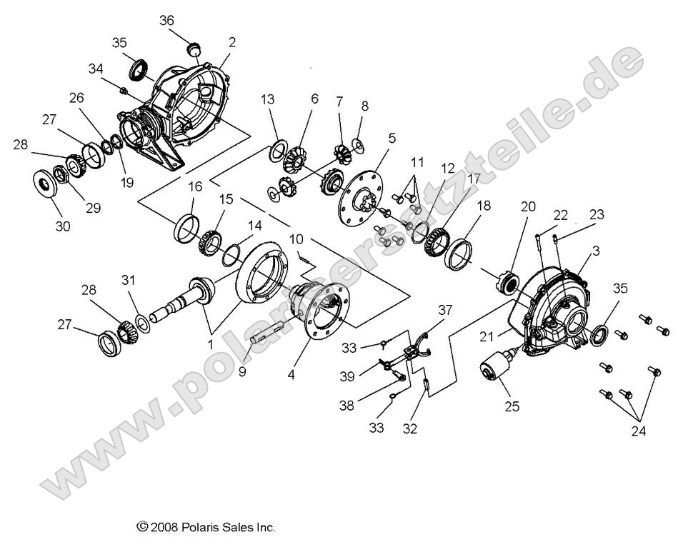 Drive Train, Rear Gearcase