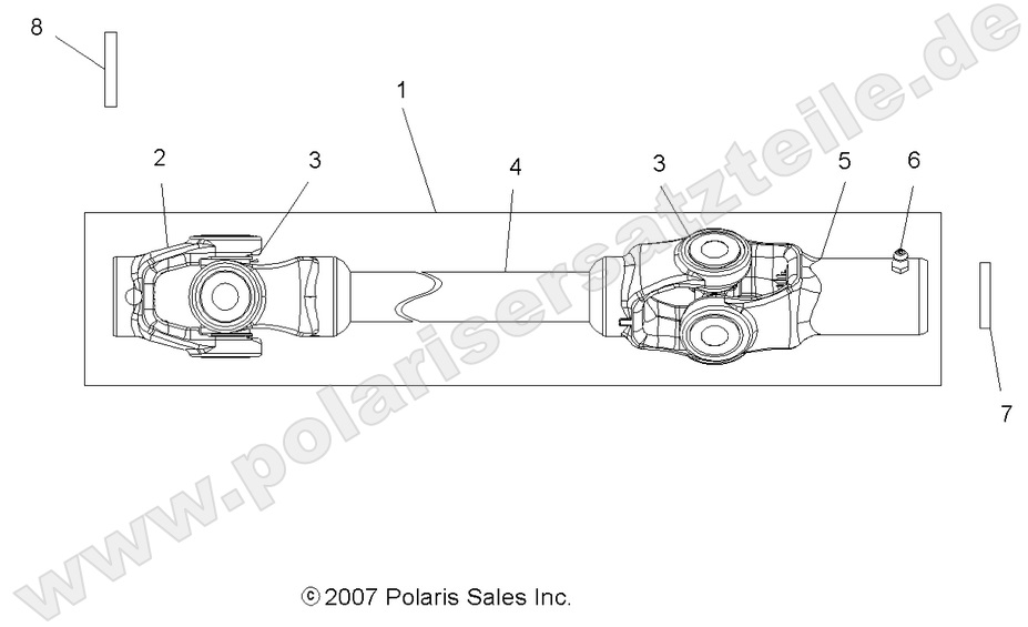 DRIVE TRAIN, FRONT PROP SHAFT DRIVE TRAIN, FRONT PROP SHAFT