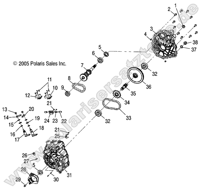 DRIVE TRAIN, MAIN GEARCASE