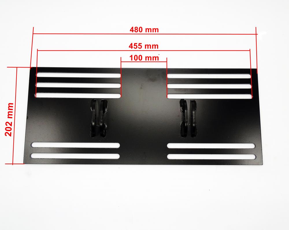 TMP Schneeschild Montageplatte Universal Quad - ATV für Moose Plow Centermontage