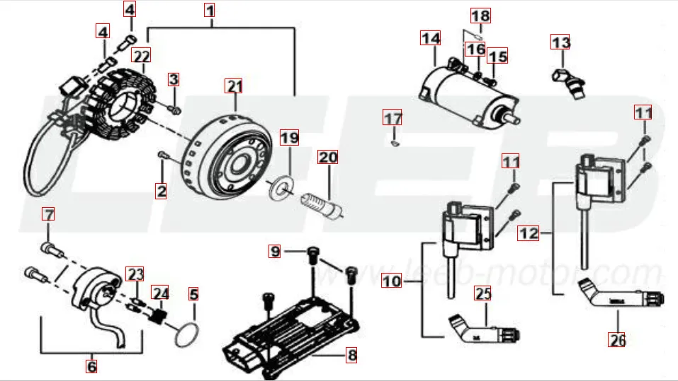 Lichtmaschine- Anlasser Lichtmaschine- Anlasser