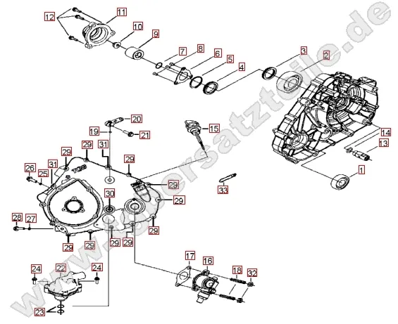 Wasserpumpe - Tachoantrieb