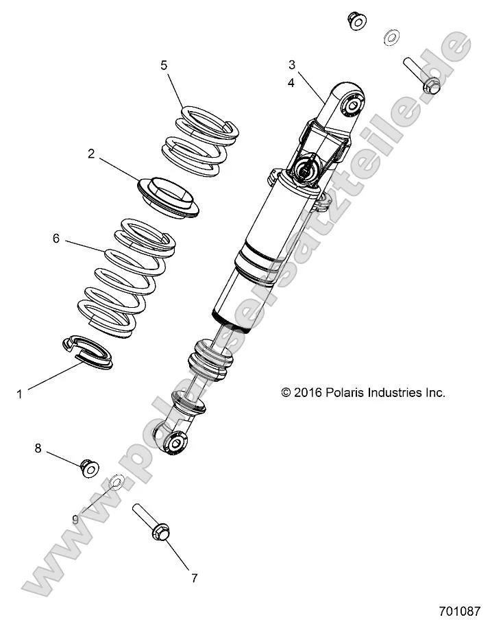 Suspension, Rear Shock Mounting (701087) Suspension, Rear Shock Mounting (701087)