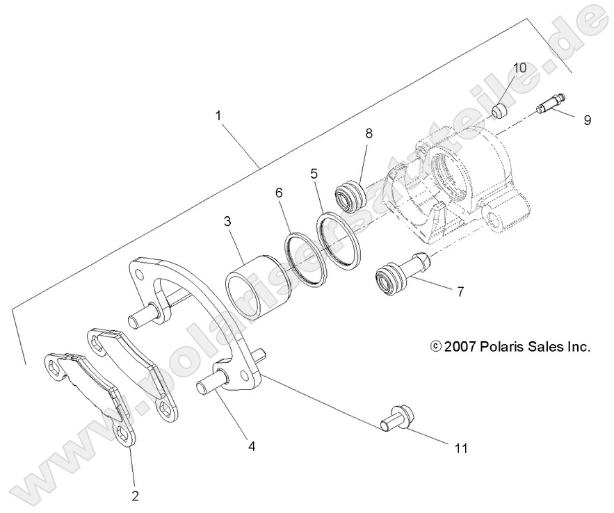 BRAKES, REAR CALIPER BRAKES, REAR CALIPER